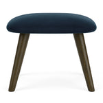 Lux Navy Velvet / Dark Walnut