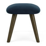 Lux Navy Velvet / Dark Walnut