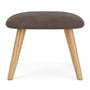Farrow Footrest - Aulla Cacao Textured Weave / Oak