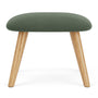 Farrow Footrest - Cura Dark Green Weave / Oak