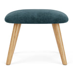 Danny Dust Blue Textured Weave / Oak