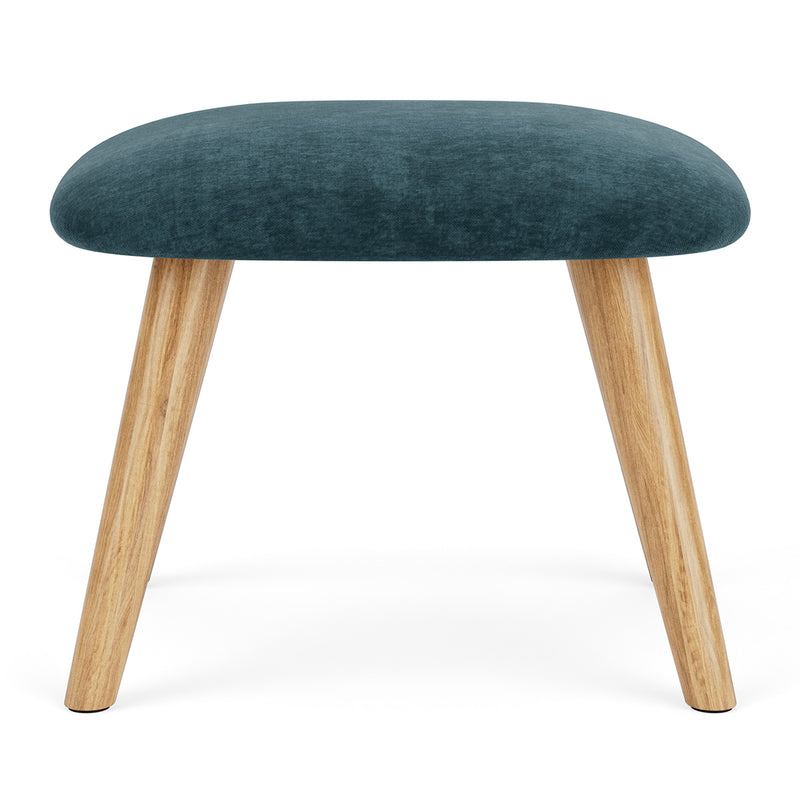 Danny Dust Blue Textured Weave / Oak