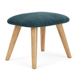 Danny Dust Blue Textured Weave / Oak
