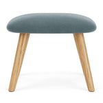 Forest Dust Blue Fabric / Oak