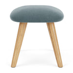 Forest Dust Blue Fabric / Oak