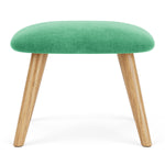 Moss Grass Green Fabric / Oak