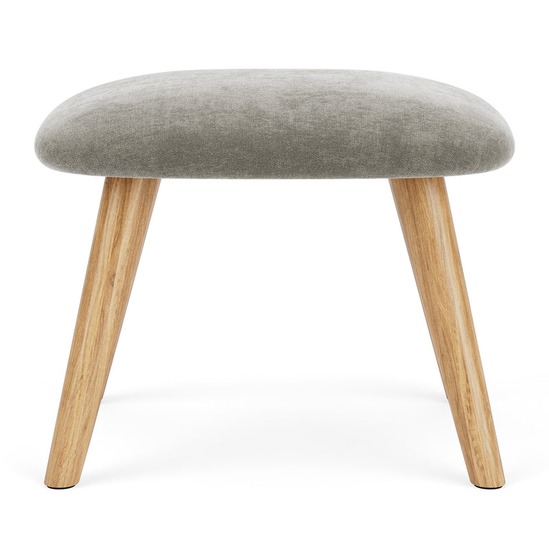 Planet Grey Green Fabric / Oak