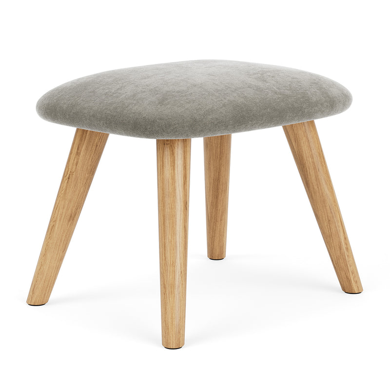 Planet Grey Green Fabric / Oak