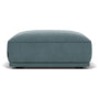 Leonora Ottoman - Forest Dust Blue Fabric