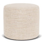 No. 7 Ottoman - Vega Cream Textured Weave