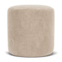 No. 8 Ottoman - Danny Cream Textured Weave