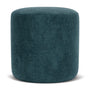 No. 8 Ottoman - Danny Dust Blue Textured Weave