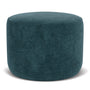 No. 9 Ottoman - Danny Dust Blue Textured Weave