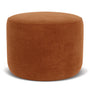 No. 9 Ottoman - Moss Rust Fabric