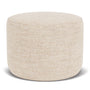 No. 9 Ottoman - Vega Cream Textured Weave