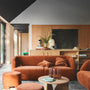 Paula 2 Seater Sofa - Moss Rust Fabric