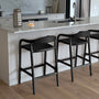 Noris Timber Bar Stool - Black Ash