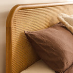 Norah Rattan King Bed (Oak)