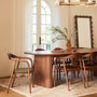 Noir Oval Dining Table (220cm) - Walnut