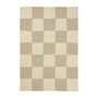 Tile Washable Jute Rug - Cream / 0.6 x 0.9m