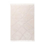 Calypso Textured Tribal Tassel Rug - Ivory / Cream / 1.2 x 1.8m
