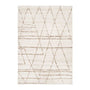 Leona Tribal Wool Shag Rug - Ivory / Beige / 1.6 x 2.3m