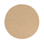 Malia Braided Flatweave Round Rug - Beige / 1.5m Diameter