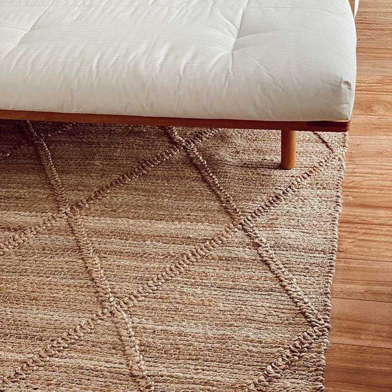 Sabra Diamond Lattice Jute Rug