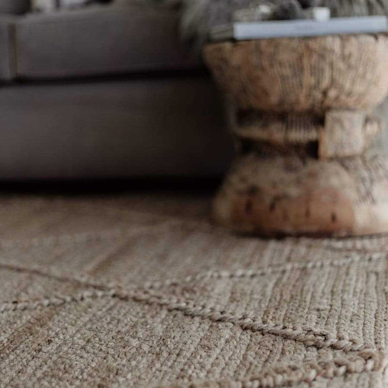 Sabra Diamond Lattice Jute Rug