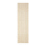 Madras Parker Runner Rug - Cream / 0.8 x 3m