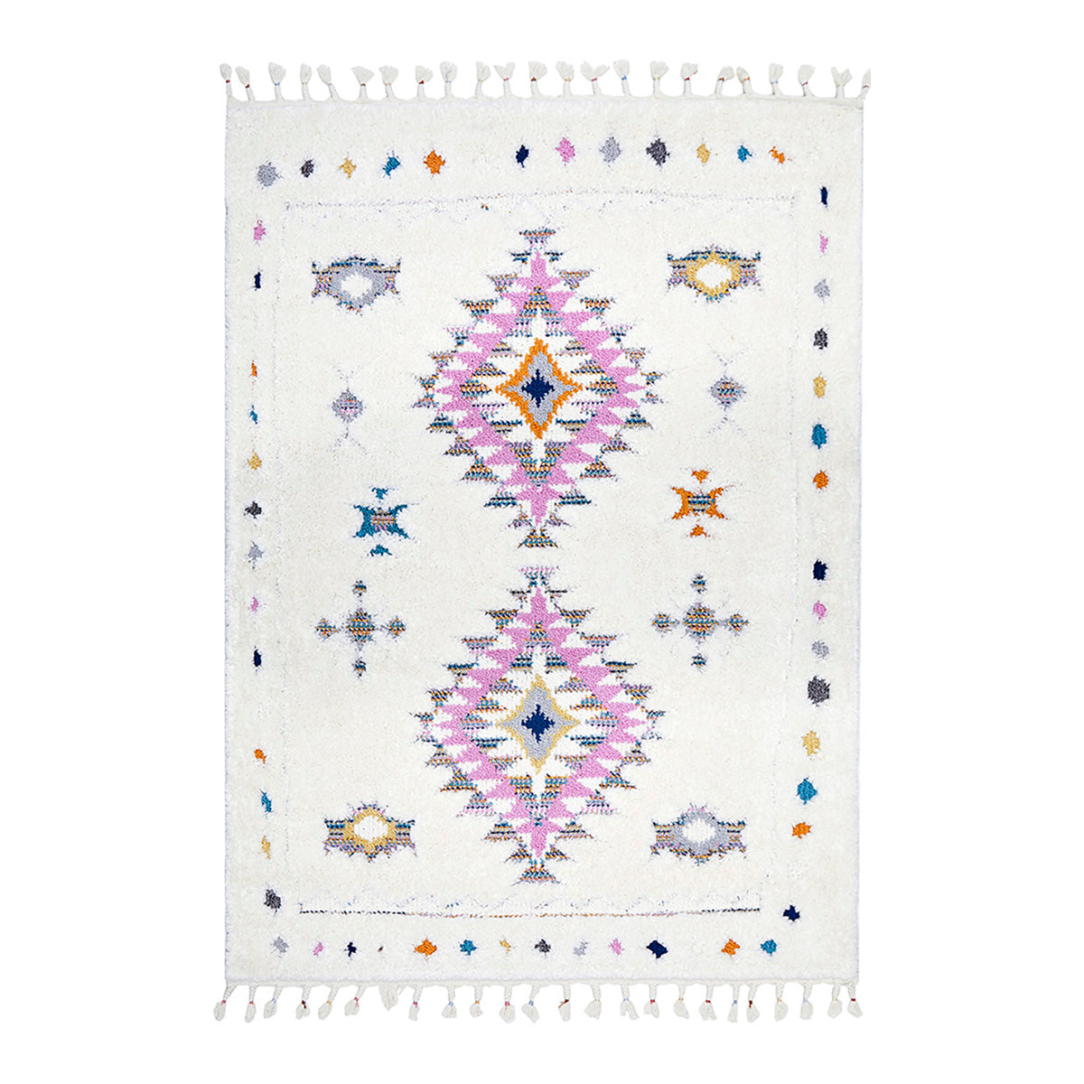 Multi-coloured Diamond Polypropylene Rug | Bursting with Style and