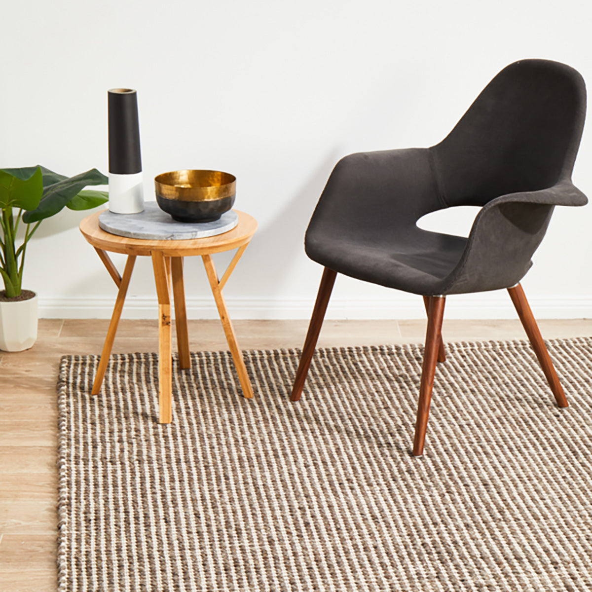 Skandi 300 Brown Rug | Shop Skandinavian Collection Online – Life Interiors