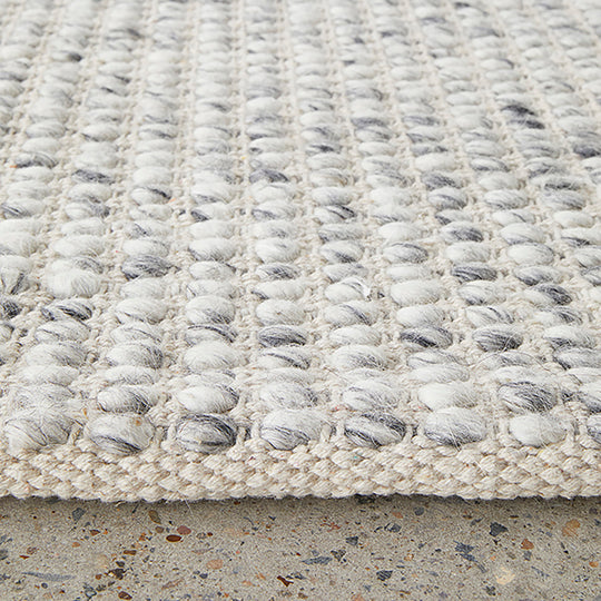 Skandi Grey Wool Rug | Buy Made in India Online – Life Interiors