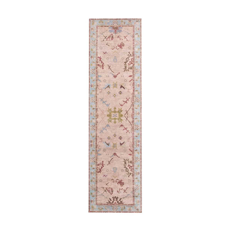 Dakota Bordered Floral Runner Rug