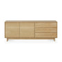 Wave 2 Door & 3 Drawer Sideboard - Oak / 205cm