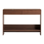 Norlen 2 Drawer & Shelf Sideboard - Walnut / 120cm