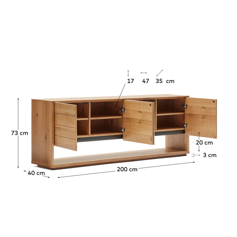 Alguema 4 Doors Sideboard