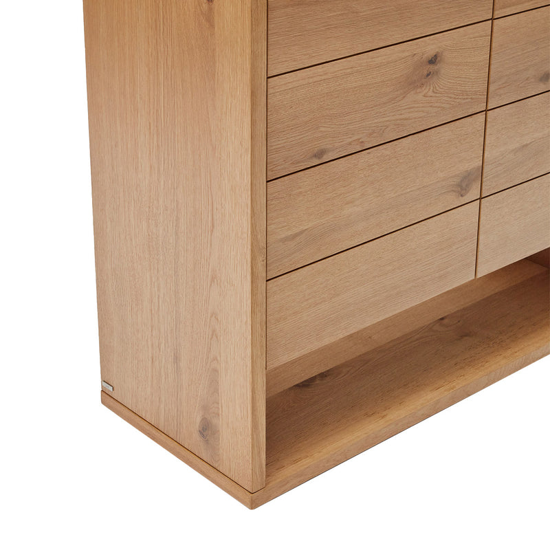 Alguema Tall 2 Doors Oak Sidebard