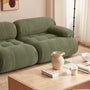 Bowie 2 Seater Modular Sofa - Olive