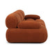 Bowie Textured Velvet 3 Seat Sofa (Terracotta)