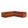 Bowie 5 Seater Corner Modular Sofa - Terracotta