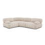 Bowie 4 Corner Seater Modular Sofa (Left) - Sand Boucle