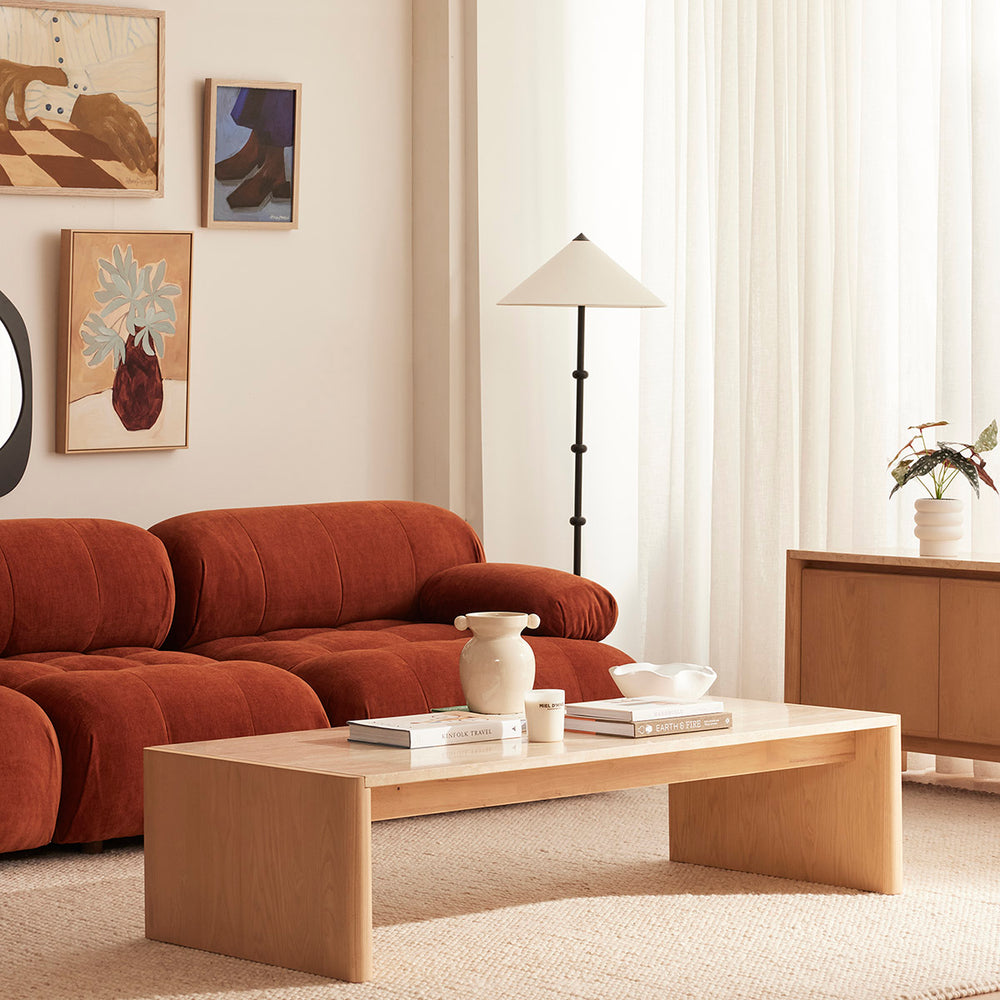 Terracotta Textured Velvet