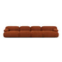 Bowie 4 Seater Modular Sofa - Terracotta