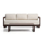 Nerano Outdoor 3 Seater Sofa and Coffee Table Set - Brown / 3 Seater