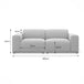 Bailey Fabric 2.5 Seater Modular Sofa