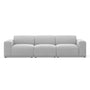 Bailey Fabric 3.5 Seater Modular Sofa - Dove Grey