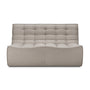 N701 2 Seater Sofa - Ecru
