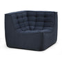 N701 Eco Fabric Corner Seater Sofa - Graphite