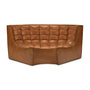 N701 Round Corner Seater Modular Sofa - Old Saddle